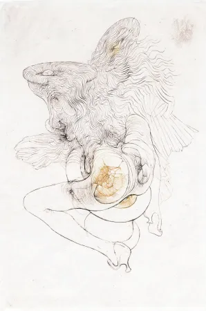 Офорт И Аквитанта Bellmer - SUITE EN COULEURS DES 6 GRAVURES POUR 