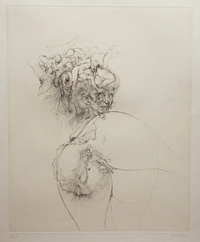 Офорт И Аквитанта Bellmer - Titre inconnu