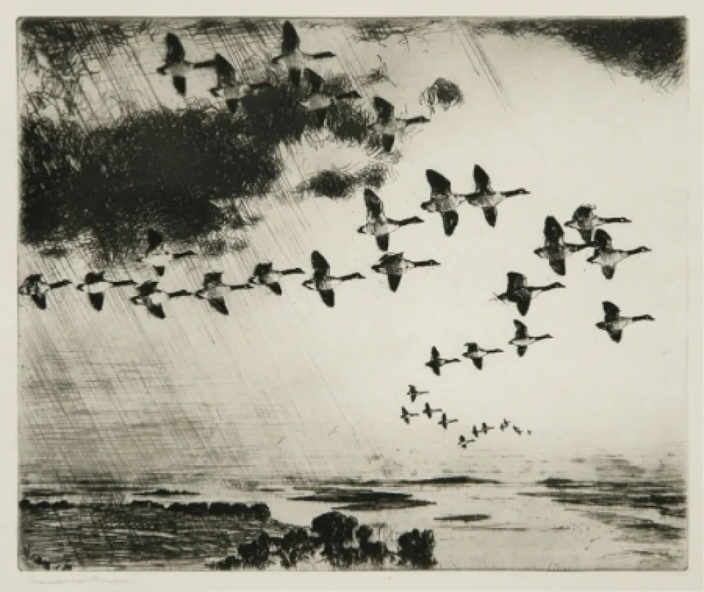 Офорт Benson - The Long Journey