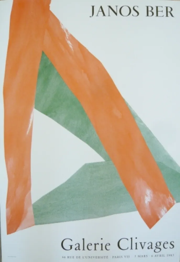 Афиша Ber - Affiche exposition galerie Clivages 