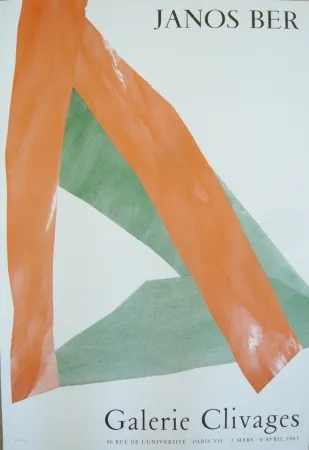 Афиша Ber - Affiche exposition galerie Clivages 