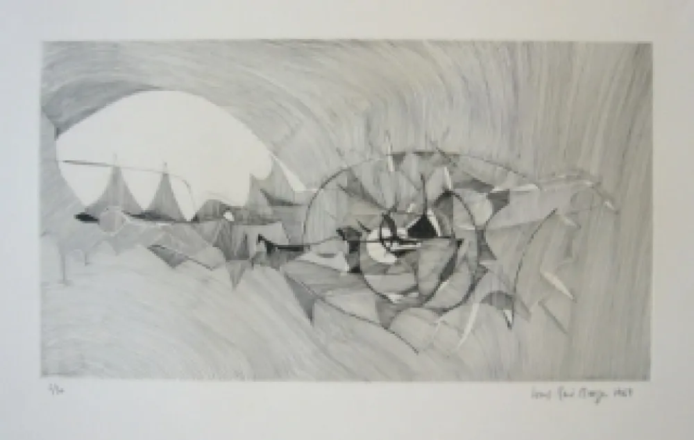 Гравюра Berge - Quadrige