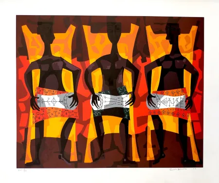 Сериграфия Bermúdez - Los tres músicos