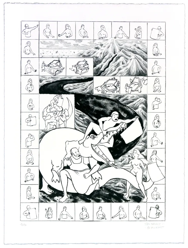 Литография Berthemet - Sans 