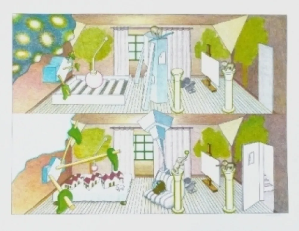 Литография Bertholo - Sans titre