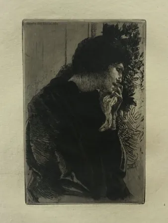 Гравюра Besnard - Tristesse