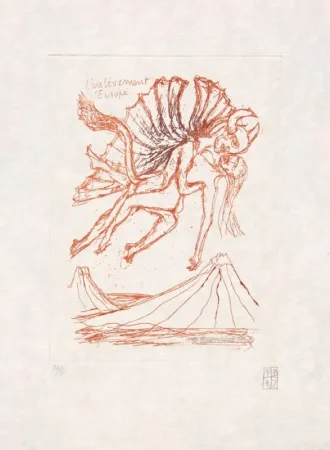 Офорт Bettencourt - L'enlèvement d'Europe + Livre