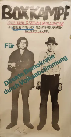 Гашение Beuys - “Boxkampf für direkte Demokratie durch Volksabstimmung“, 1972.