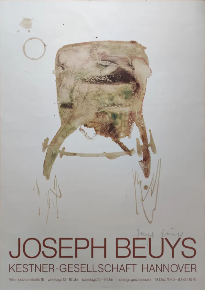 Сериграфия Beuys -  Kestner-Gesellschaft Hannover, 1976. 