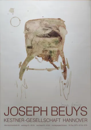 Сериграфия Beuys -  Kestner-Gesellschaft Hannover, 1976. 