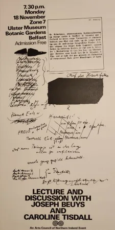 Гашение Beuys - „Lecture and discussion with Joseph Beuys and Caroline Tisdall.“, 1974.