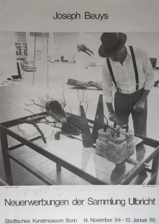 Гашение Beuys -  „Neuerwerbungen  der  Sammlung  Ulbricht,  1984.  Städtisches  Kunstmuseum  Bonn, 14. November 84 - 13. Januar 85“.