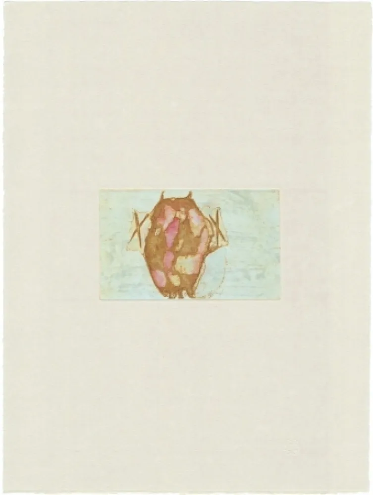 Гравюра Beuys - Tränen: Schamanentrommel (grün) 