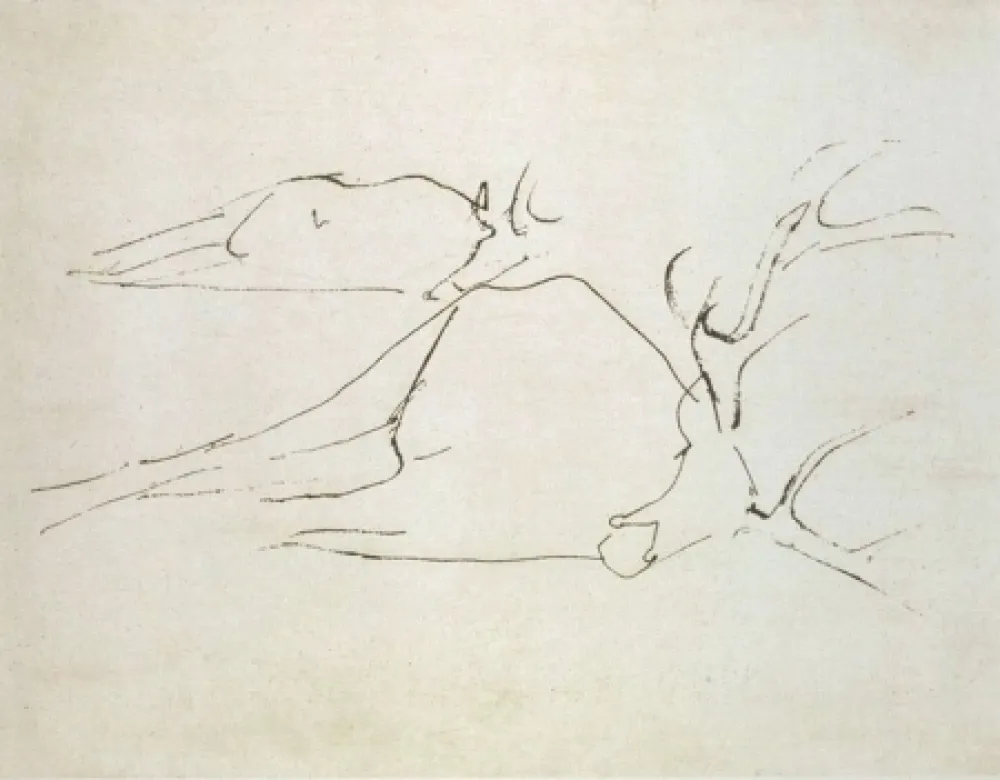 Офорт И Аквитанта Beuys - Zirkulationszeit: Tote Hirsche