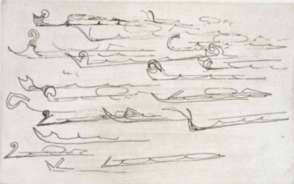 Гравюра Сухой Иглой Beuys - Zirkulationszeit: Urschlitten II  