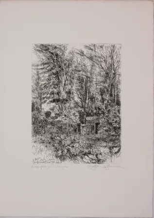 Офорт Bianchi Barriviera - All'isola sacra