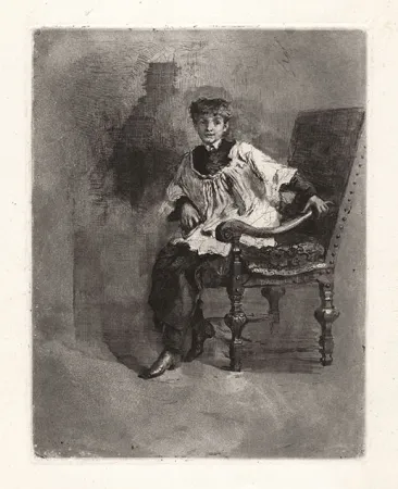 Офорт И Аквитанта Bianchi - CHIERICO SEDUTO