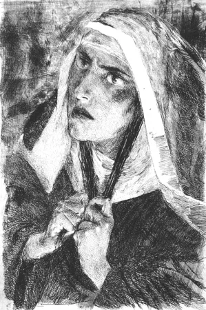 Офорт Bianchi - La Monaca di Monza