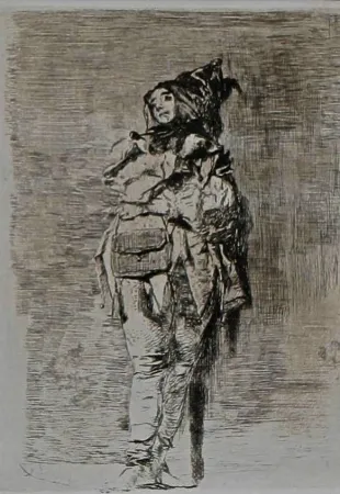 Офорт Bianchi - Pagliaccio