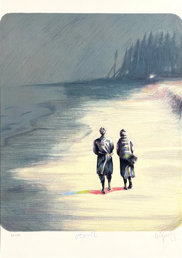 Литография Bigum - April