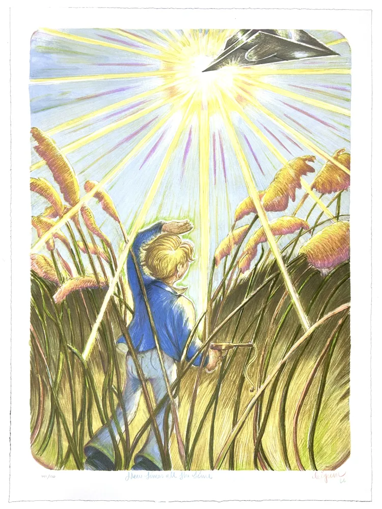 Литография Bigum - New times all the time