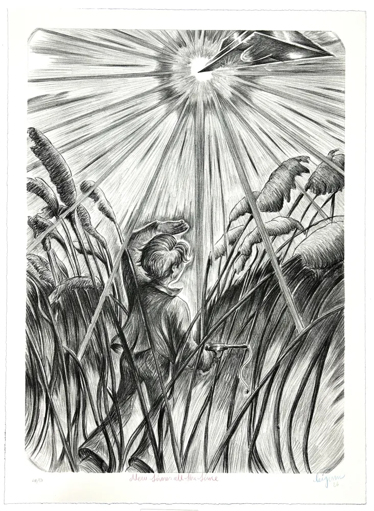 Литография Bigum - New times all the times 