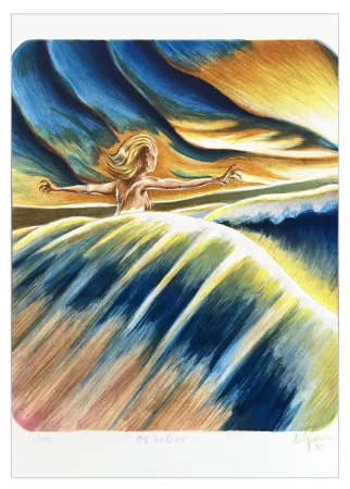 Литография Bigum - Octobre