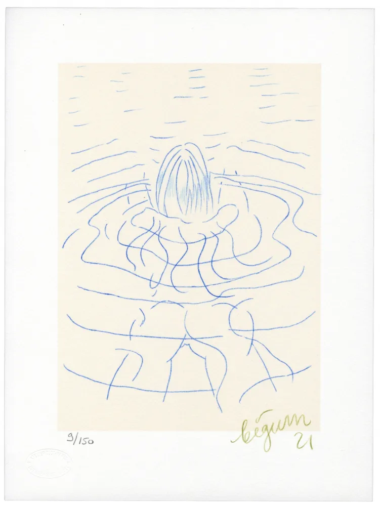 Литография Bigum - Sans Titre