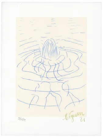 Литография Bigum - Sans Titre