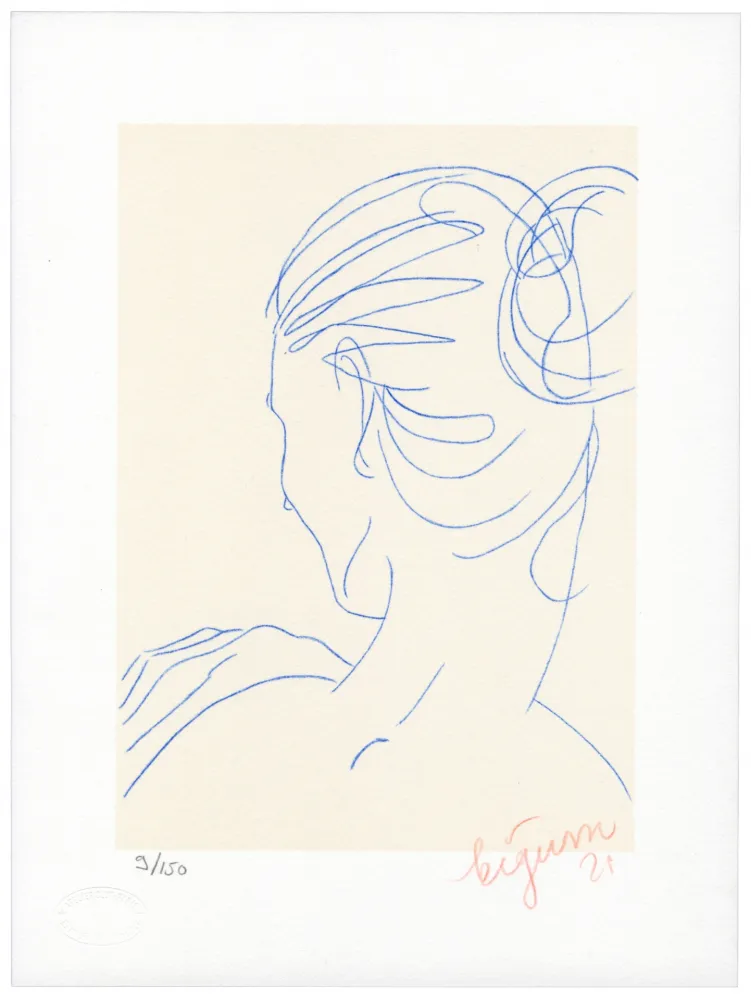 Литография Bigum - Sans titre