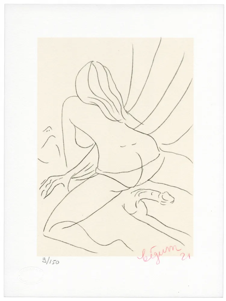 Литография Bigum - Sans titre