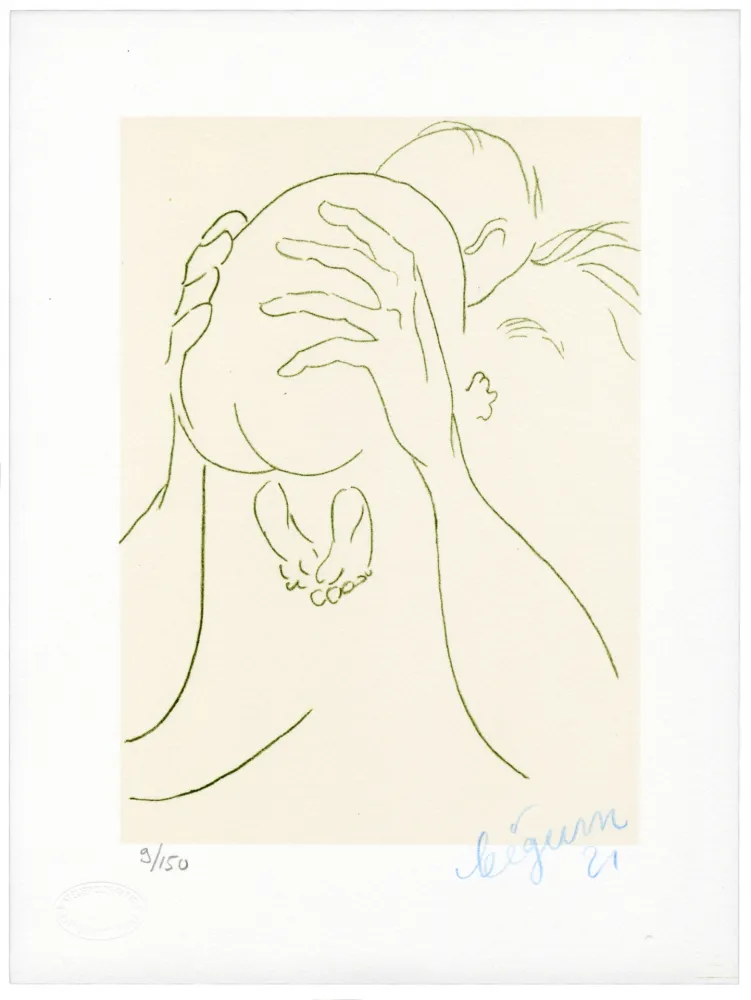 Литография Bigum - Sans titre