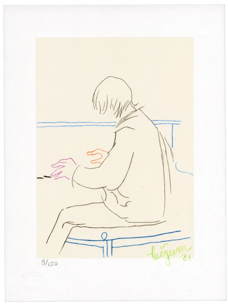 Литография Bigum - Sans titre