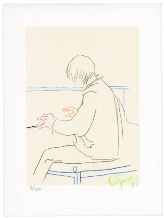 Литография Bigum - Sans titre