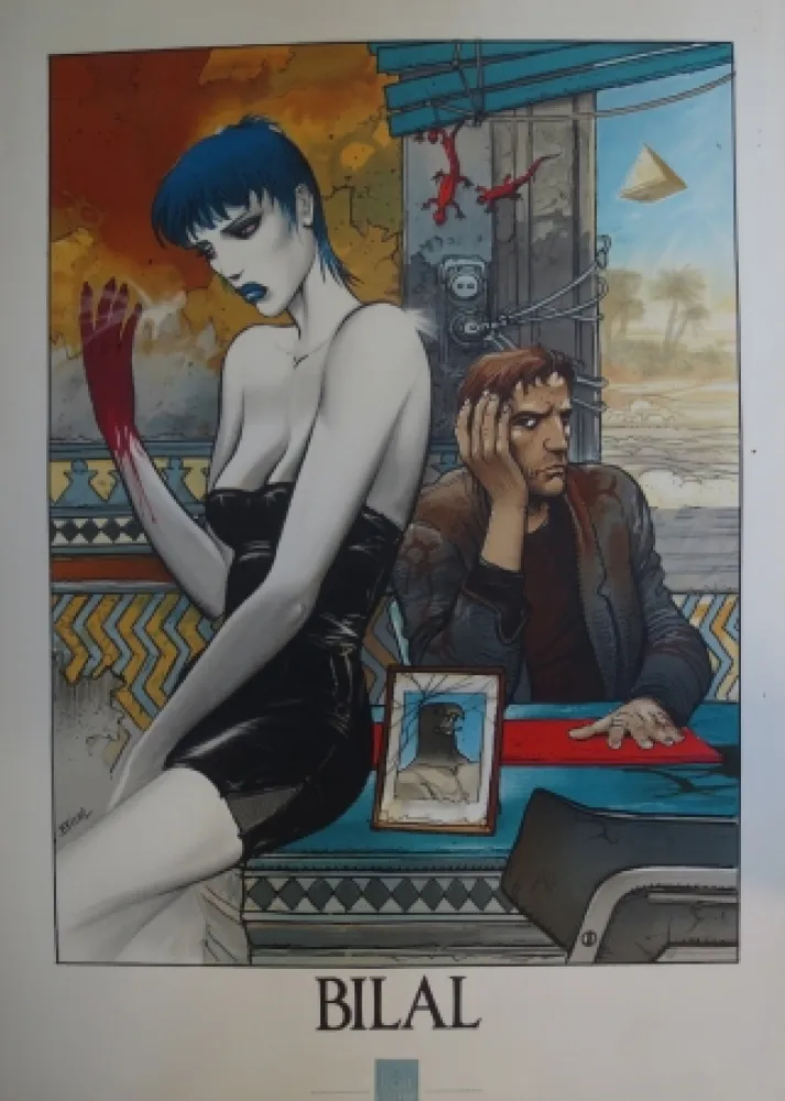 Литография Bilal - Sans titre