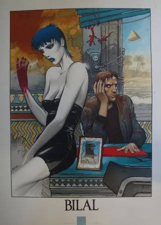 Литография Bilal - Sans titre