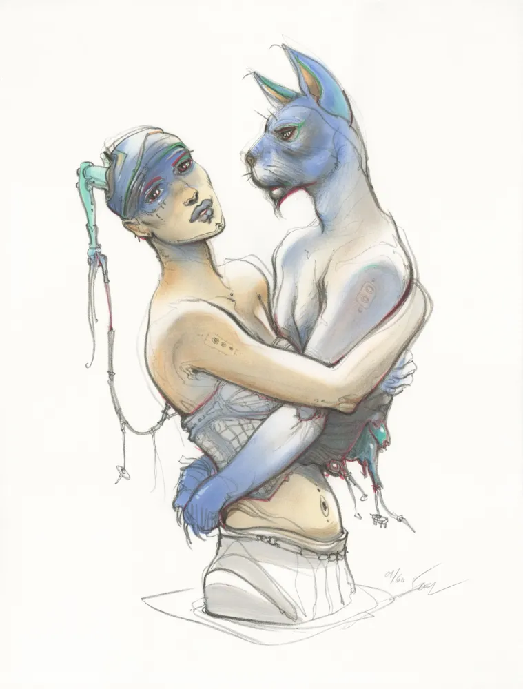 Литография Bilal - Transhumans 1