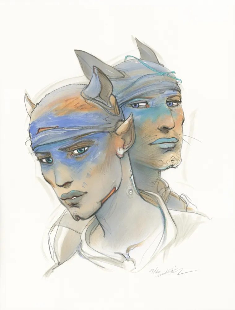 Литография Bilal - Transhumans 2