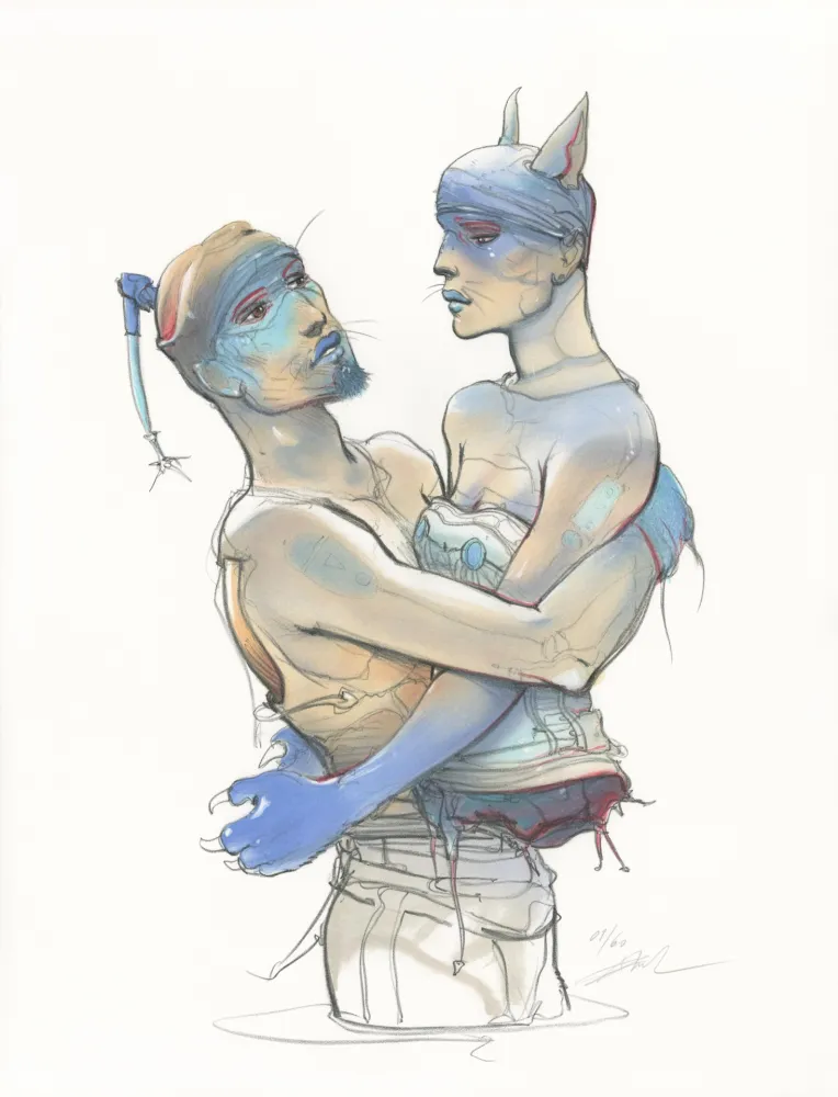 Литография Bilal - Transhumans 3