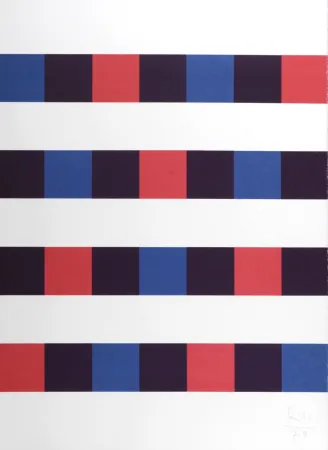 Литография Bill - Geometric Composition, 1979 - Hand-signed