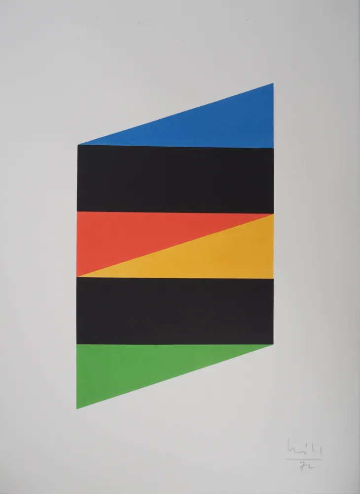 Сериграфия Bill - Motif Triangulaires 