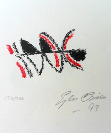 Литография Bille - Ubud a town on Bali III