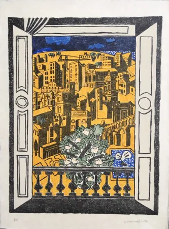 Литография Bioulès - Millénaire de Montpellier