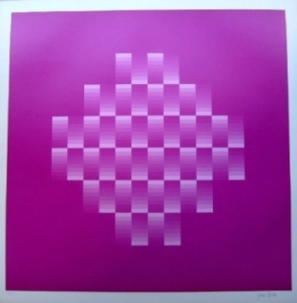 Литография Bird - Tribute to vasarely 10