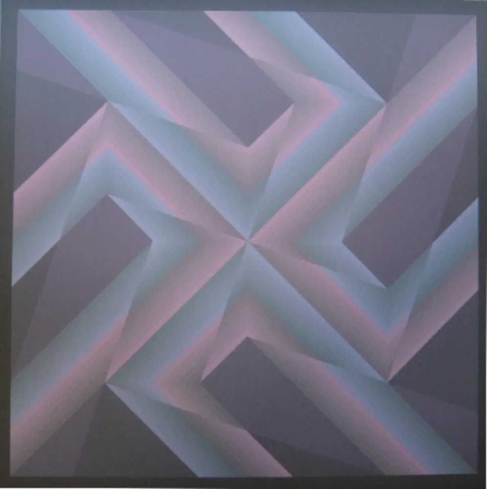 Литография Bird - Tribute to Vasarely 14