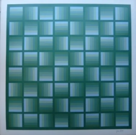 Литография Bird - Tribute to vasarely 3