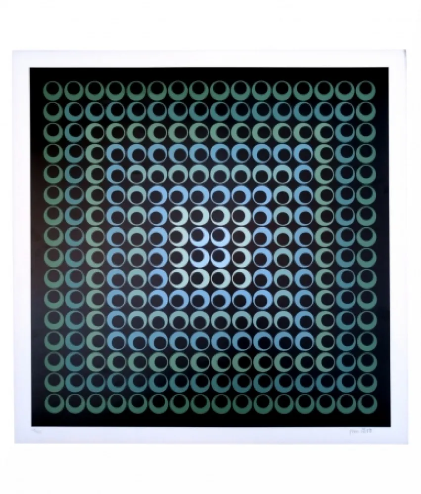 Сериграфия Bird - Tribute to Vasarely