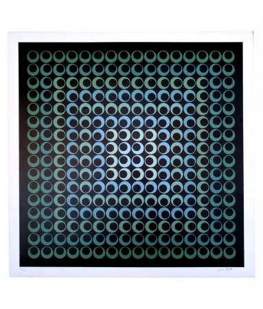 Сериграфия Bird - Tribute to Vasarely