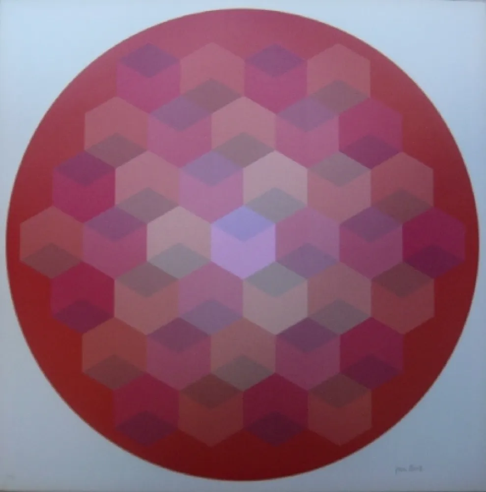 Литография Bird - Tribute to Vasarely 8