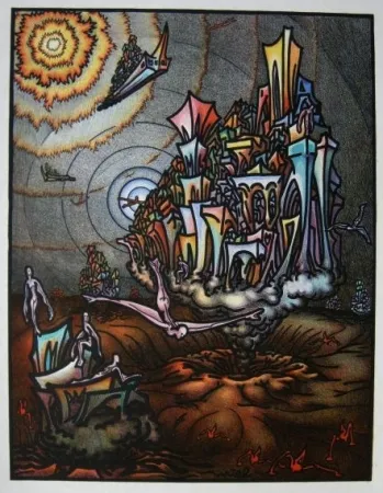 Литография Birnbaum - Auf einem anderen Stern / On Another Star